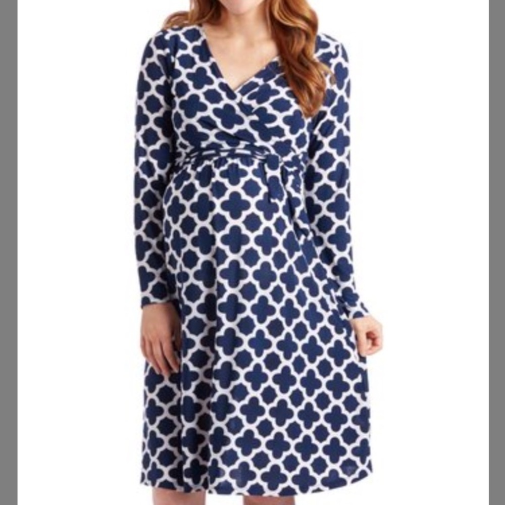 Blue Maternity Dress